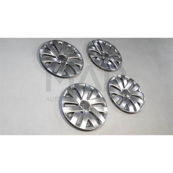 4 x VW Polo 6R 6C 2010-2016 Wheel Hub Cap Cover Plastic 15 Inch